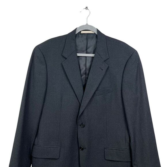 Joseph Abboud Mens Wool Blazer Suit American Soft Notch  Double Vent Gray Sz 42S - Picture 2 of 7